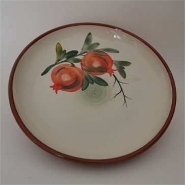 Ceramic Handmade Salad Bowl 'POMEGRANATE' 28cm Limberidis Ceramics