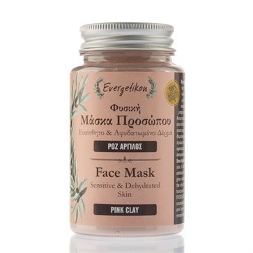 Natural Face mask with pink clay Evergetikon