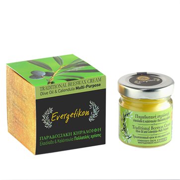 Traditional Olive oil & Beeswax Cream with Calendula oil Evergetikon