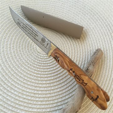 Τraditional Cretan Knife with olive wood handle 22cm