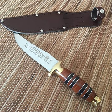 Luxurious Cretan Knife with Leather Handle 24cm