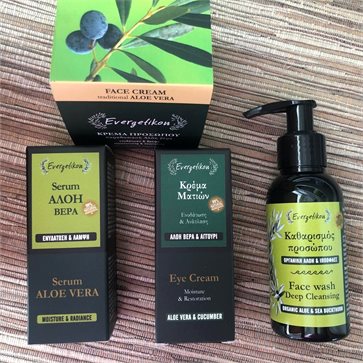 Evergetikon Natural Face Care with Olive oil & Aloe Vera