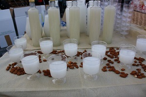 Soumada almond drink in glass