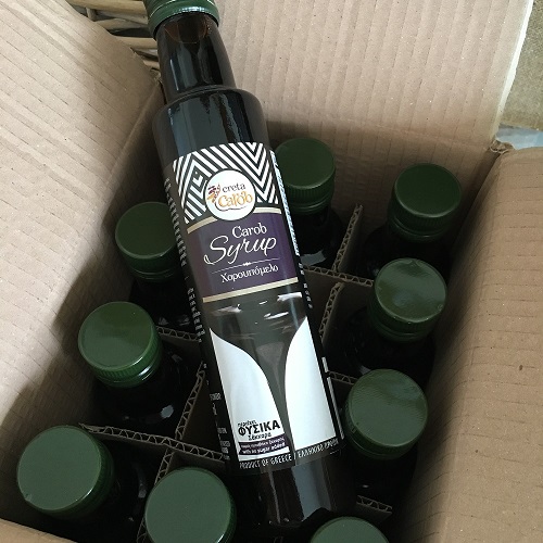 Organic carob syrup from Crete