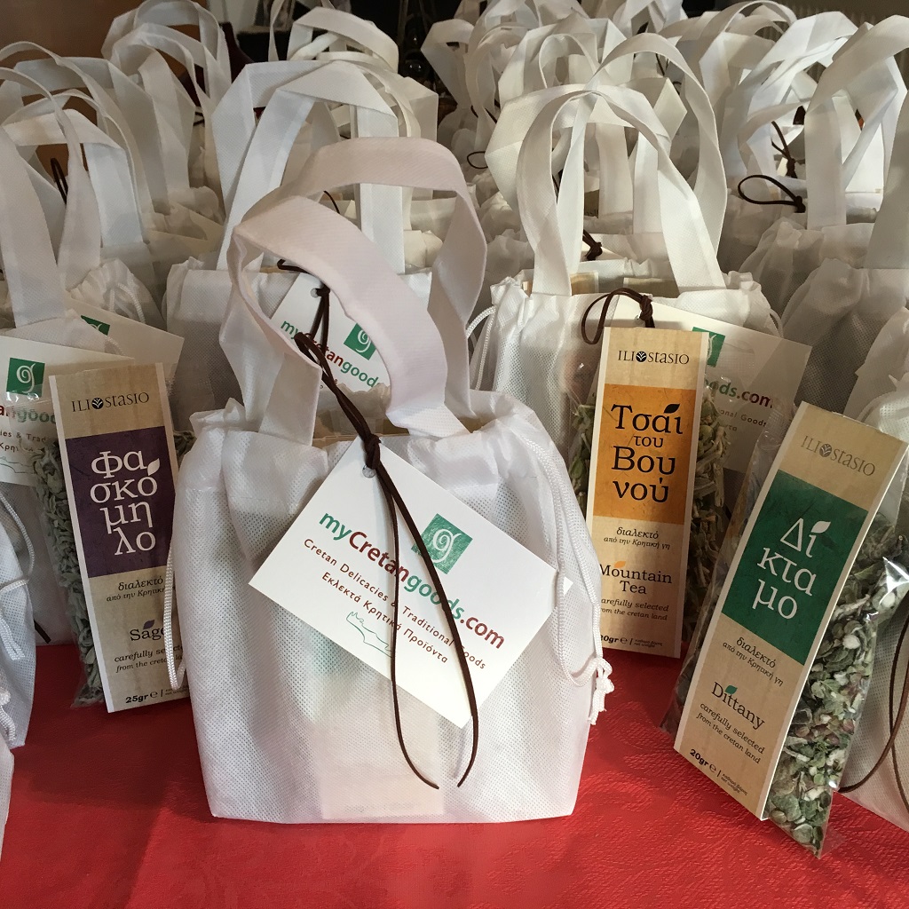 Cretan Herbs Conference Gift Set, Dittany, Sage, Mountain tea