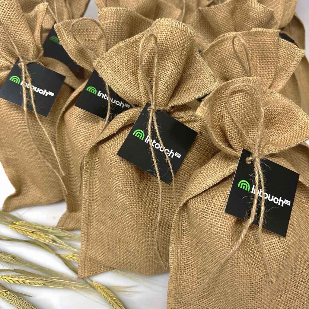 Jute Pouch with Branded Card Conference Gift Buy