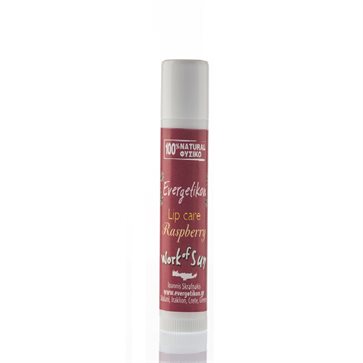 Κρέμα χειλιών Raspberry Lip Care Stick Evergetikon