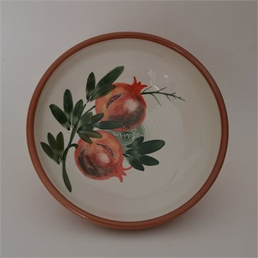 Ceramic Handmade Salad Bowl 'POMEGRANATE' 23cm Limberidis Ceramics