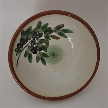 Ceramic Handmade Bowl 'OLIVE' 30cm Limberidis Ceramics