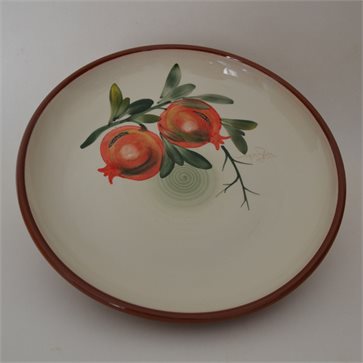 Ceramic Handmade Salad Bowl 'POMEGRANATE' 28cm Limberidis Ceramics