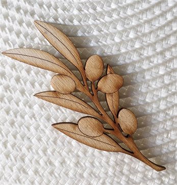 Olive Tree branch Wooden Decorative