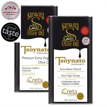 Sarakina can 4L Extra Virgin Tsounato Olive Oil