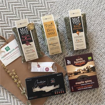 Cretan Delicacies & Herbs in gift bag - Congress Gift