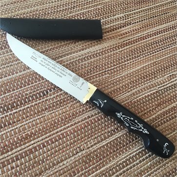 Τraditional Cretan Knife Black Plexiglass 26,5cm