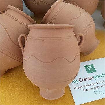 Traditional Minoan Ceramic Mini Pot