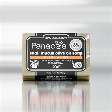 Natural Exfoliating Soap with Snail Mucus & Shell's Powder Panacea 3 by Escargot de Crete