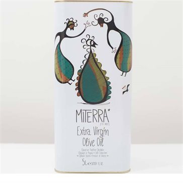Miterra Γη Μου 5L can Εξαιρετικό Παρθένο Ελαιόλαδο Κρήτης μεταλικό 5L
