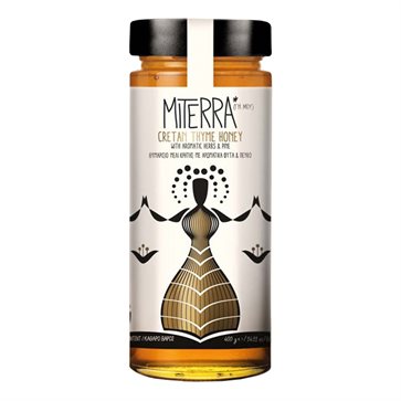 Miterra Γη μου 400gr Κρητικό Θυμαρίσιο Μέλι με Βότανα & Πεύκο 400gr