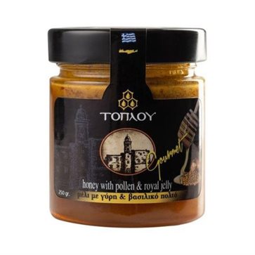 Μέλι Τοπλού Gourmet με Γύρη & Βασιλικό Πολτό 250gr