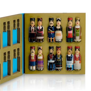 Ouzo Miniatures GoGreek Traditional Costumes Collection Case