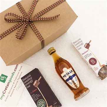 Greek gift - Metaxa 12* Greek Spirit & Pasteleion Energy bars