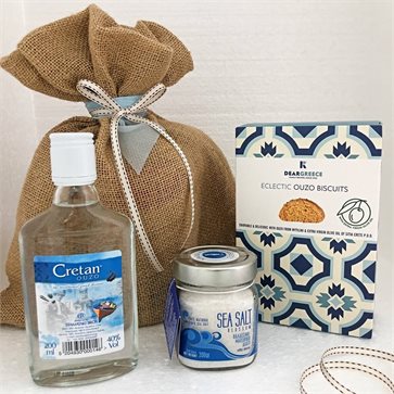 Greek Gift - Ouzo, Ouzo Biscuits, Sea Salt