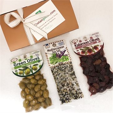 Gift Box Olives & Mediterranean Sea Salt