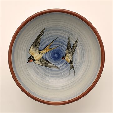Swallow Ceramic Handmade Bowl 37cm