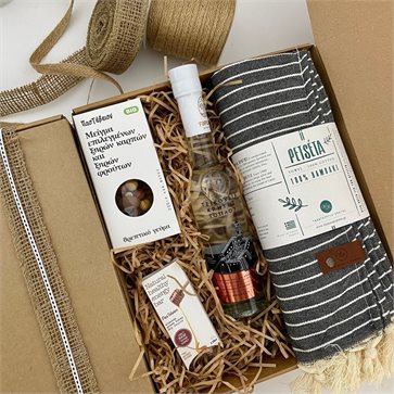 Cretan Tsikoudia Toplou Summer Gift Set