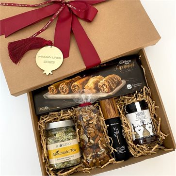 Greek Deli and Pomegranate Lucky Charm Christmas Corporate Gift