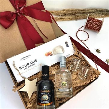 Tsikoudia, Rakomelo and Kourabie - Christmas Corporate Gift Box