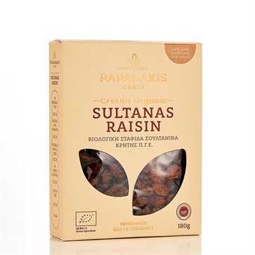 Organic Soultana Raisins - Papadakis Crete