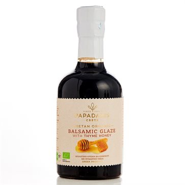 Cretan Organic Balsamic Glaze with Thyme Honey - Papadakis Crete