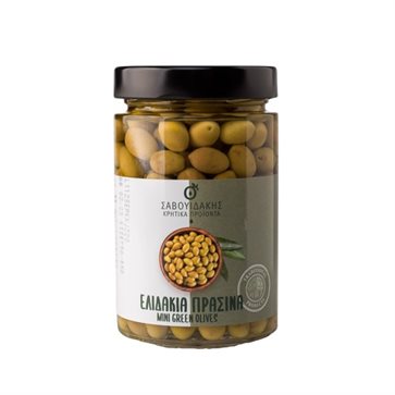 Mini Green Olives | Savouidakis Cretan Products