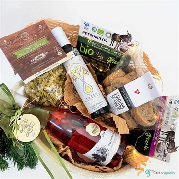 Psithiros - Cook Organic in Crete - Christmas Gift Basket