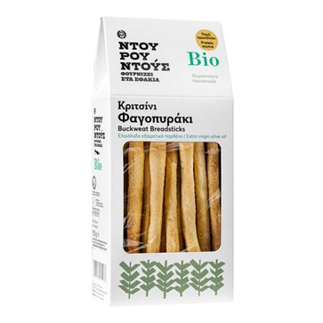 Organic Buckwheat Breadsticks with Olive Oil | Ntourountous BIO