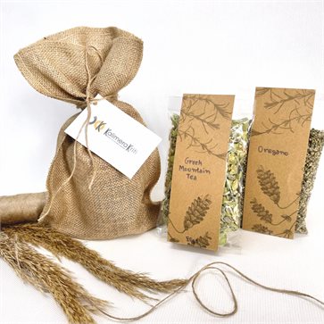 Greek Herbs | Conference Gift in Jute Pouch