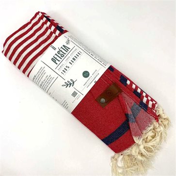 Petseta Red Woven Beach Towel of Premium Texture