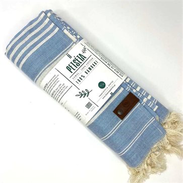 Petseta Light Blue Woven Beach Towel Classic