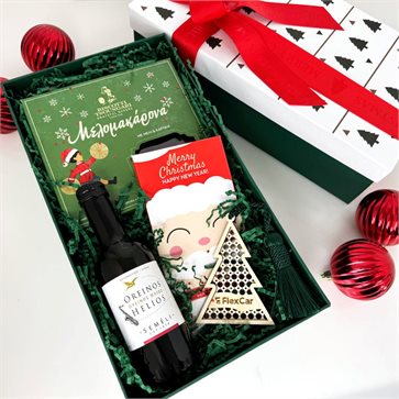 Santa's Wine & Treats Χριστουγεννιάτικο Εταιρικό Δώρο