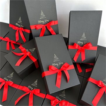 Χριστουγεννιάτικο Μαύρο Κουτί με Χρυσοτυπία - Εταιρικό Δώρο
