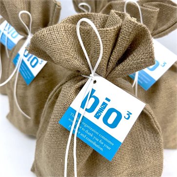 Jute Pouch with Branded Card Conference Gift